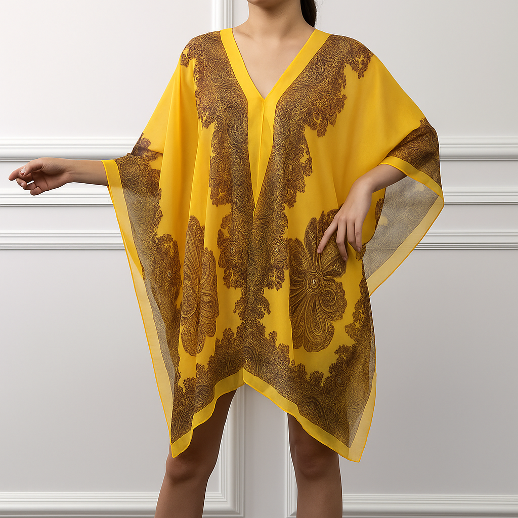 Cap de plage Jaune Moutarde