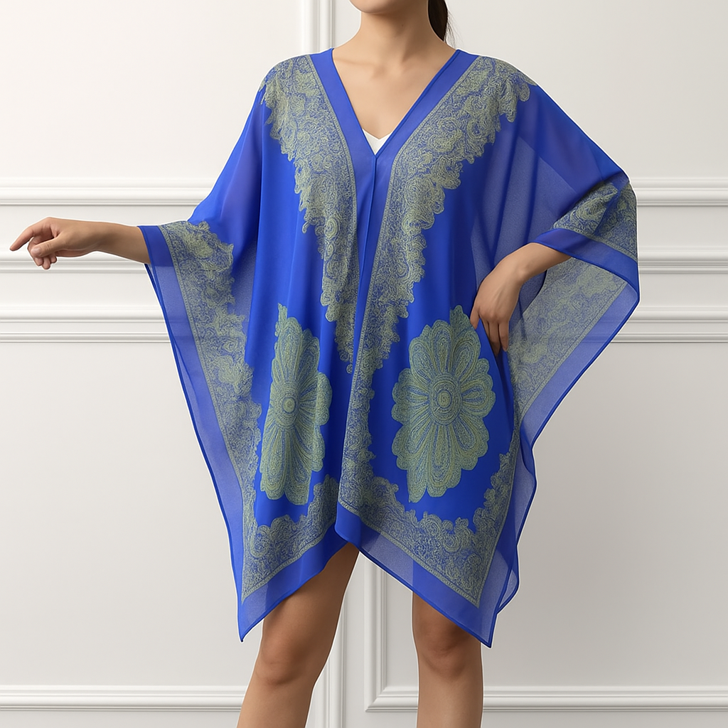 Cap de plage Bleu Royal