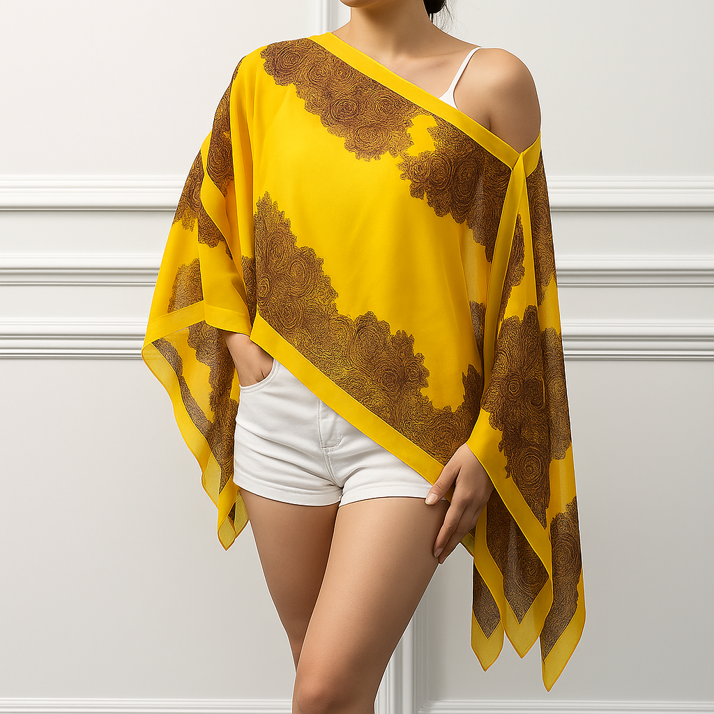 Cap de plage Jaune Moutarde